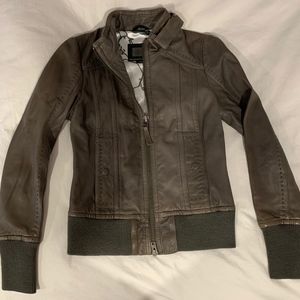 mackage leather jacket
